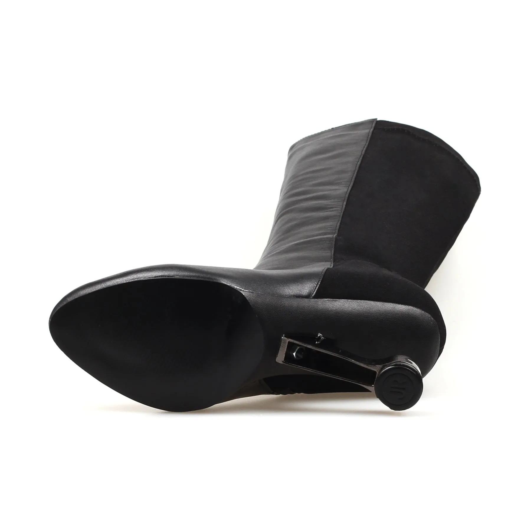 Black Knee-High Leather Boots