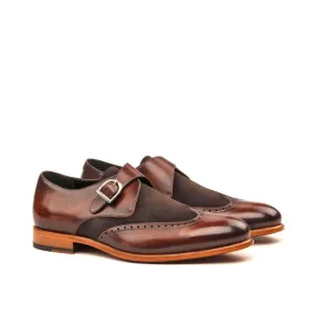 Chaz Single Monk Patina Shoes