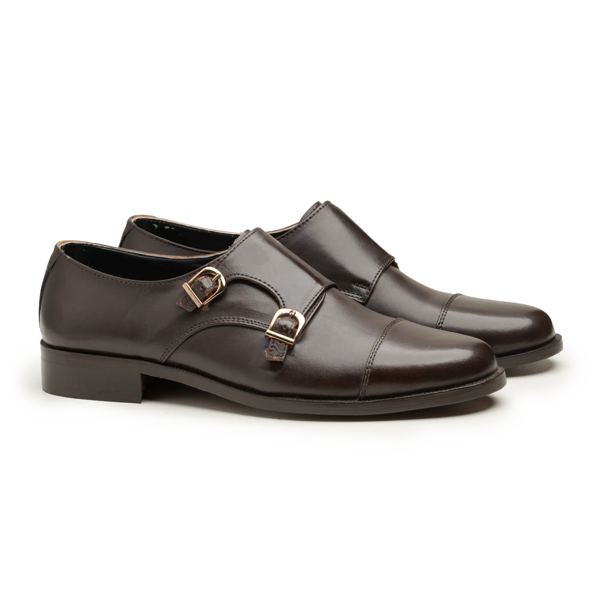 Double Monk Straps - 063P BRN