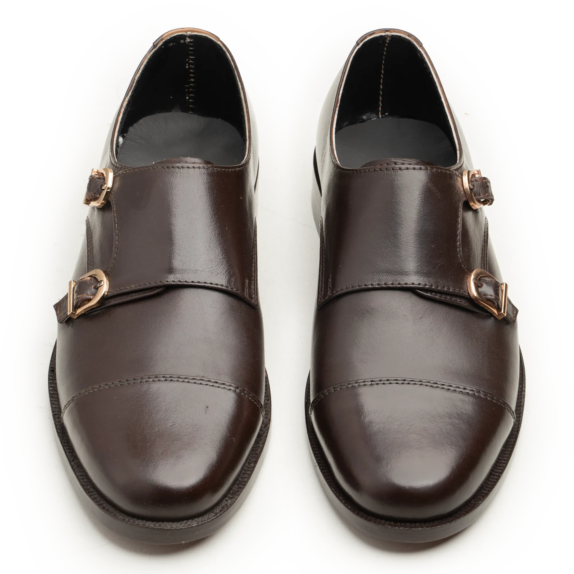 Double Monk Straps - 063P BRN