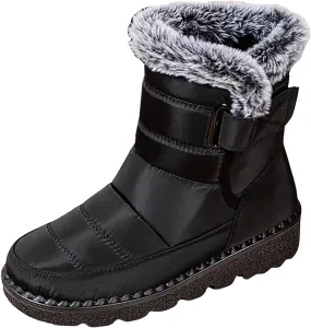 Fashion Couple Men Women Winter Water Proof Flat Hook Loop Keep Warm Snow Boots Comfortable Mid Mens Wide Width