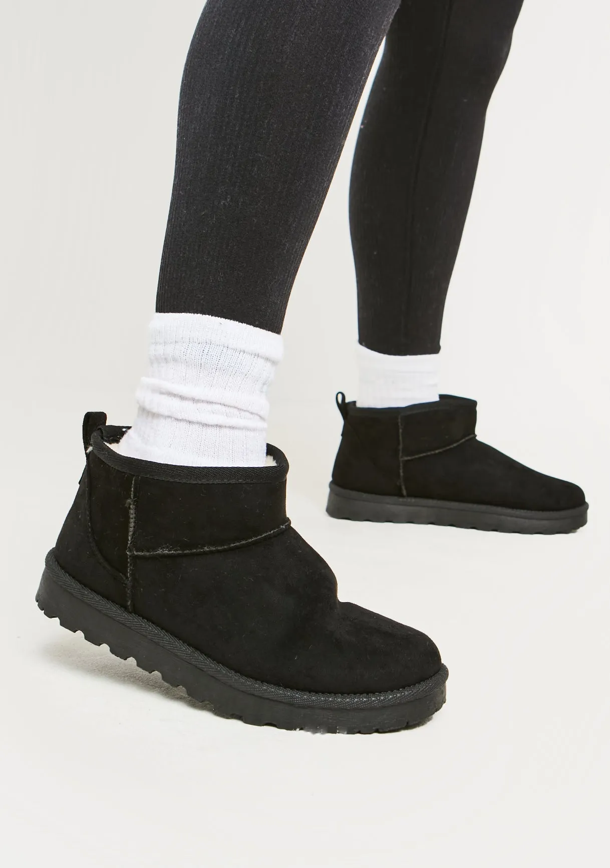 Gina Black Ultra Mini Ankle Boots