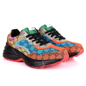 Guc Multi-Coloured Double G All Round Logo Designed Sneakers