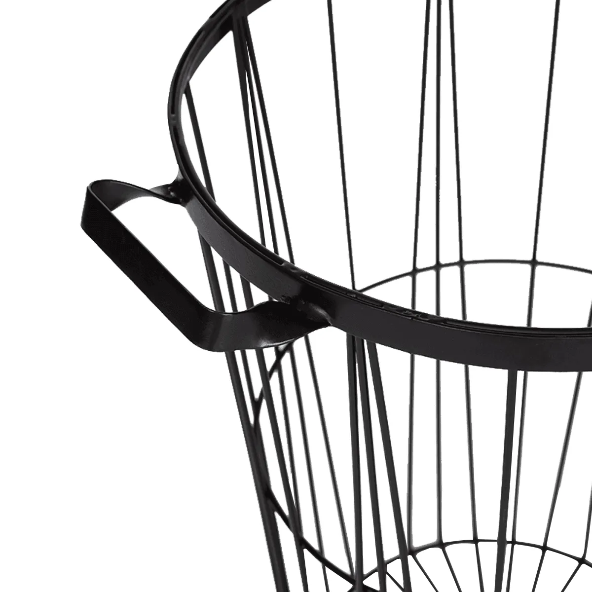 Johi Long Black Metallic Multipurpose Basket For Laundry & Essential Storage | Organizer For Home