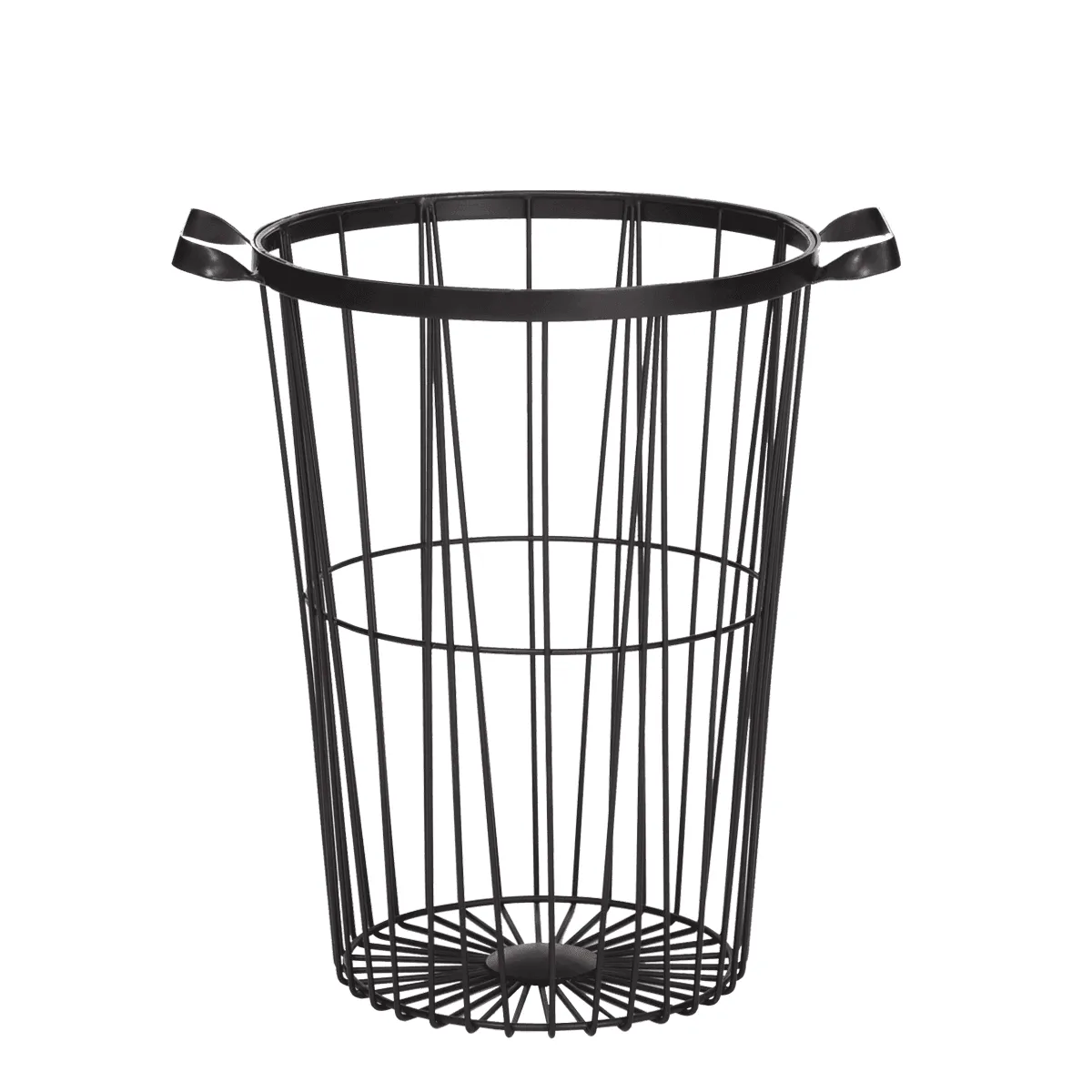 Johi Long Black Metallic Multipurpose Basket For Laundry & Essential Storage | Organizer For Home