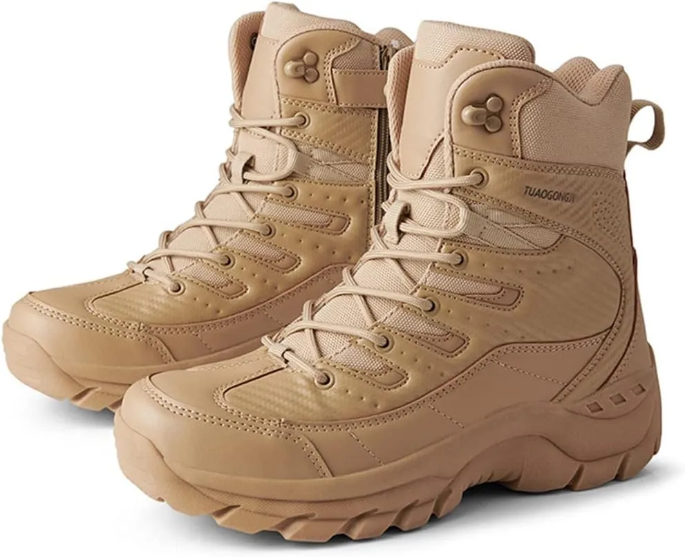 Kervaky Men's Tactical Boots Military Boots Lightweight Outdoor Boots Hiking Boots