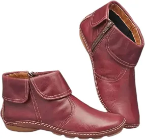 Ladmiple Cowgirl Boots Women Short Booties Western Cowboy Ankle Booties Fashion Casual Combat High Top Walking Shoes