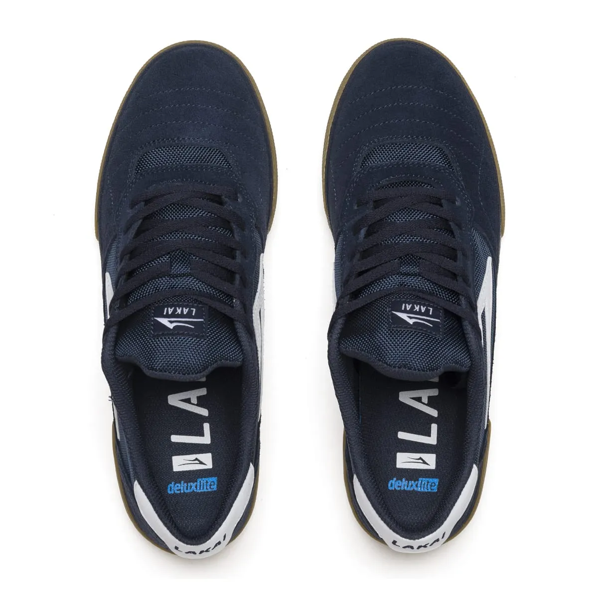 Lakai "Cambridge" Navy Suede/Gum Sneakers