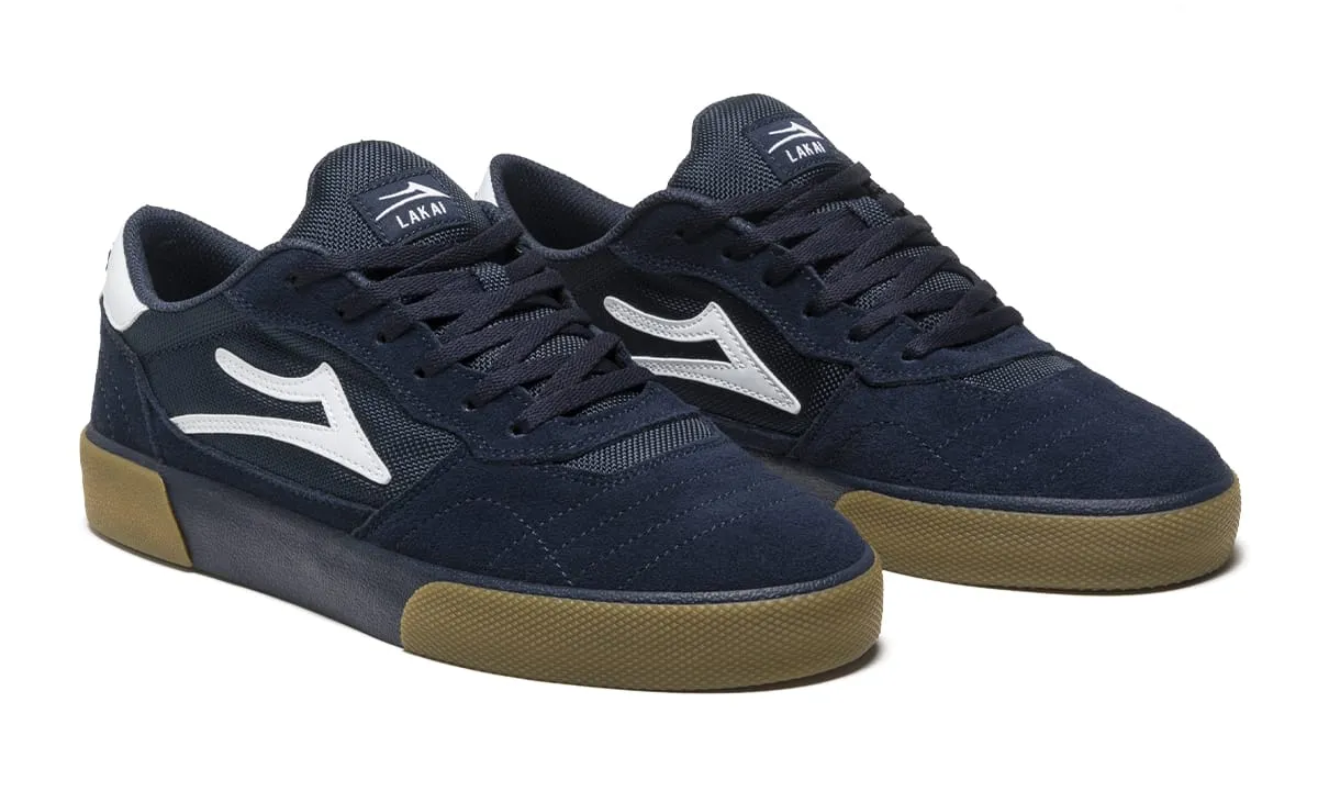 Lakai "Cambridge" Navy Suede/Gum Sneakers