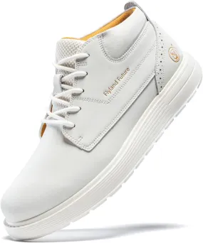 Men's Chukka Boots Casual Fashion Sneakers Lace Up Leather Ankle Boots Slip On Lightweight Walking Driving Shoes