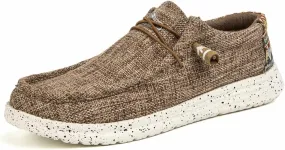 Mens Slip-on Canvas Loafers Casual Boat Shoes
