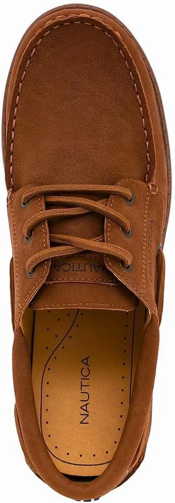 Nautica Men's Dress Boat Shoe, Casual Loafer Lace-Up Fashion Sneaker with Cushioned Insole – Comfortable, Lightweight and Durable
