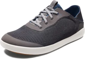 OLUKAI Moku Pae Men's Boat Shoes, Water Resistant & Breathable Mesh, Easy Slip On Design, Quick-Drying & Enhanced Traction