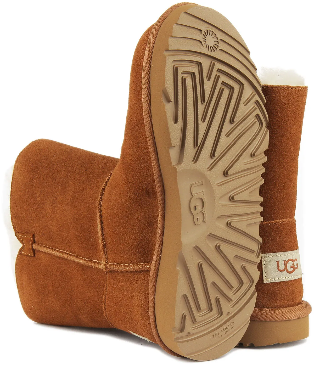 Ugg Australia Bailey Boots In Chestnut For Kids
